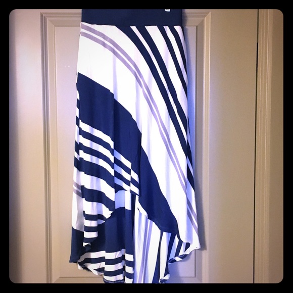 Bordeaux cotton asymmetrical skirt - Picture 1 of 8