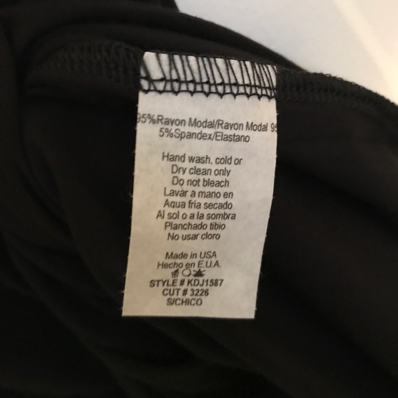 Black Lace Up Tshirt Dress - Picture 5 of 5