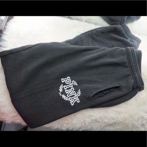 PINK Victoria's Secret Black Sweatpants