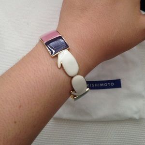 Eley Kishimoto multicolored enamel bracelet