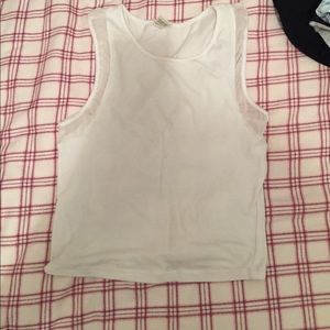 White right crop top