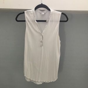 White Sleeveless Top