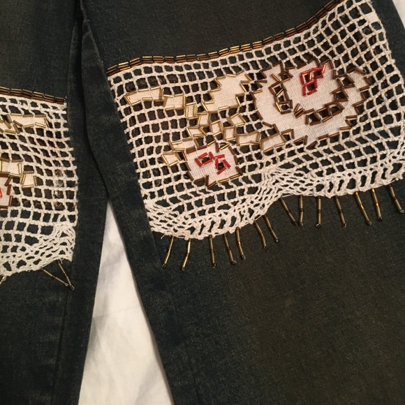 Preowned Brazilian Fashion bell bottom jeans - Picture 2 of 7