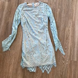 Light blue lace dress