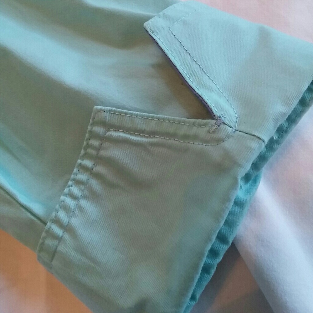 Turquoise Button-Down Blouse - Picture 3 of 5