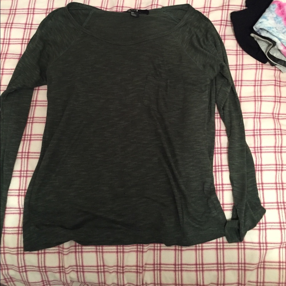 Speckled Forrest green long sleeve