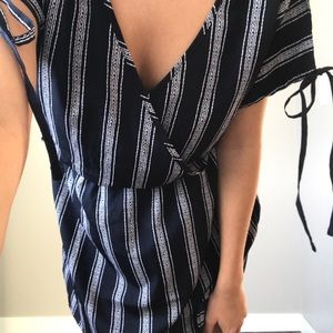 Stripe tie dress