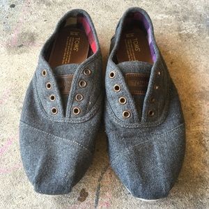 Grey Wool TOMS