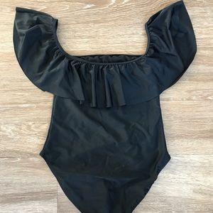 Off the shoulder one piece