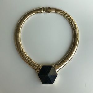 Gold statement necklace