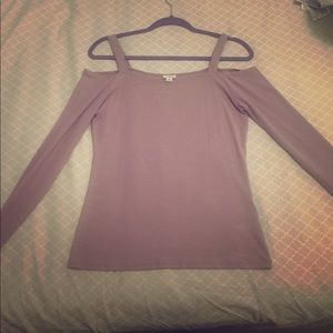 Purple Garage Open Shoulder Shirt