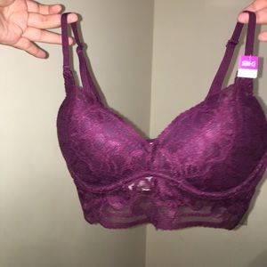 lace bralette victoria secret push up