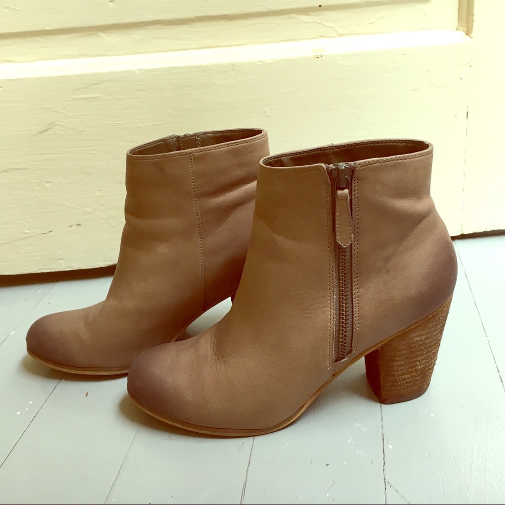 Nordstrom BP Trolley leather booties 7, 7.5