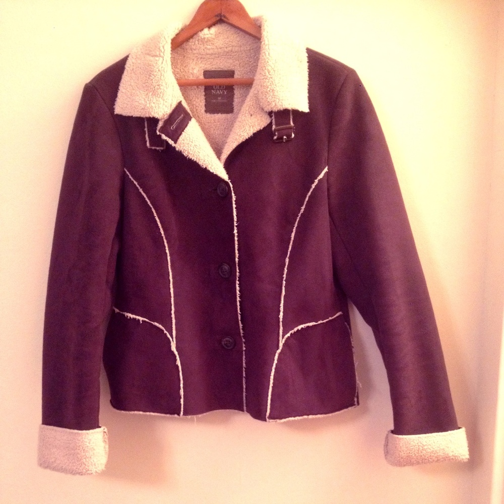 Shearling Coat with Belted Neck