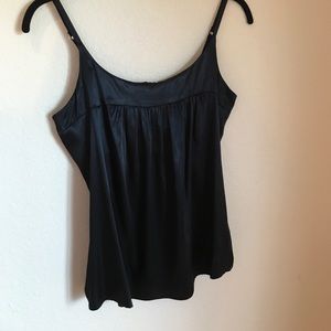 Black silky top
