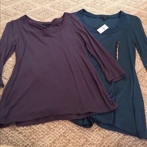 TWO Banana Republic 3/4 sleeve shirt BUNDLE