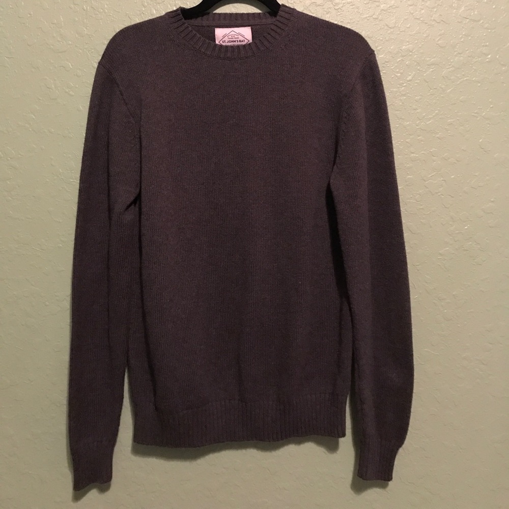 St. John's Bay Men's Grey Crew Neck Sweater