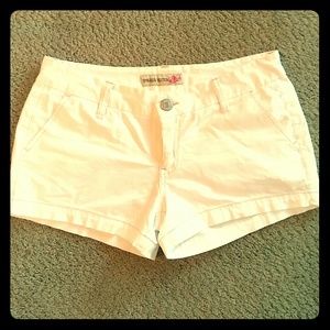 White Cotton Shorts