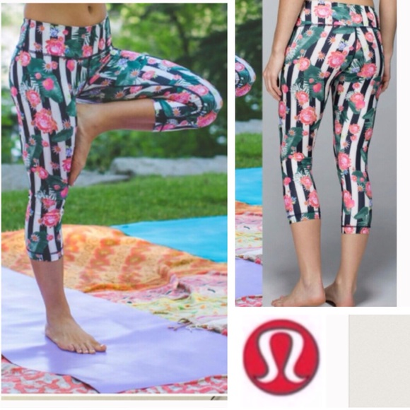 lululemon athletica Pants - lululemon palm play crop leggings