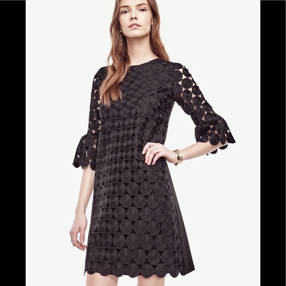 Ann Taylor Dresses & Skirts - 💓HP🎉Ann Taylor circle lace bell sleeve dress.