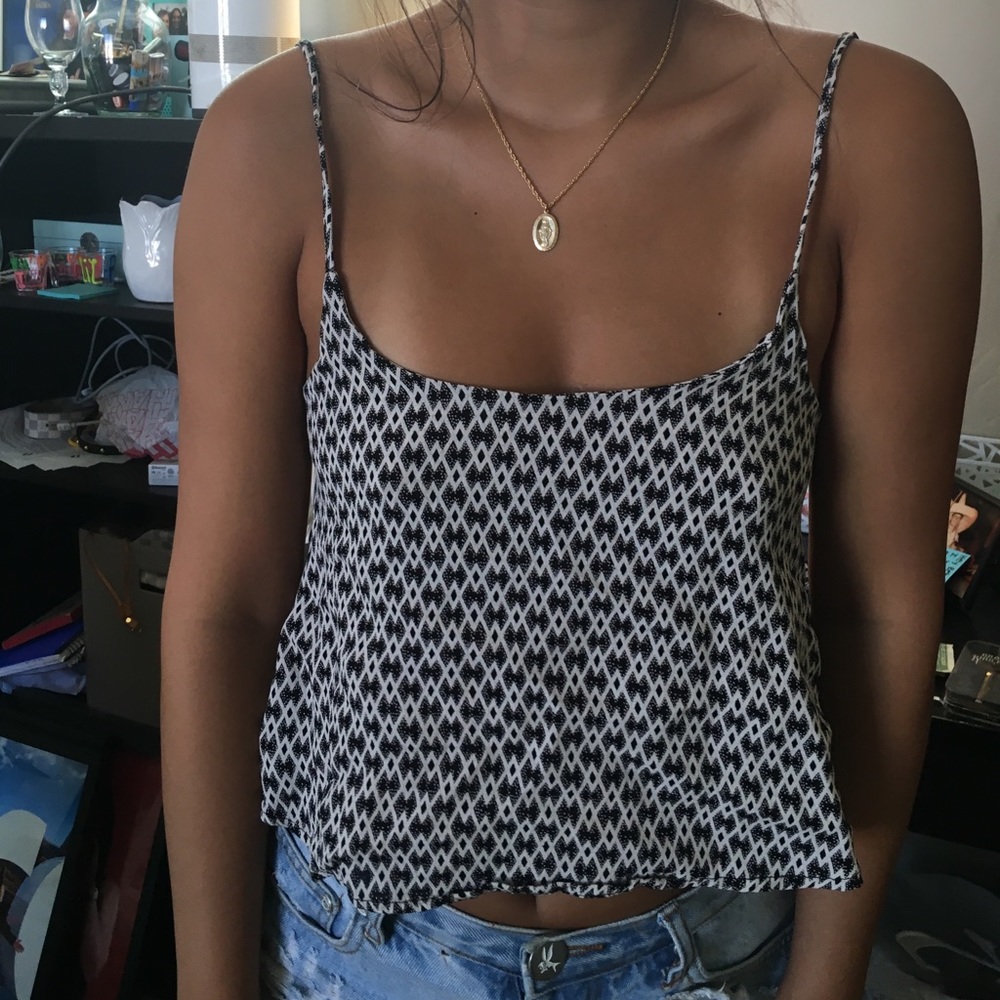 Black & White Patterned Top