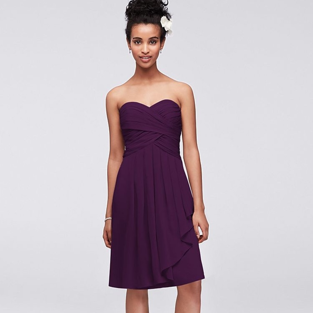 Davids Bridal Bridesmaid dress Eggplant
