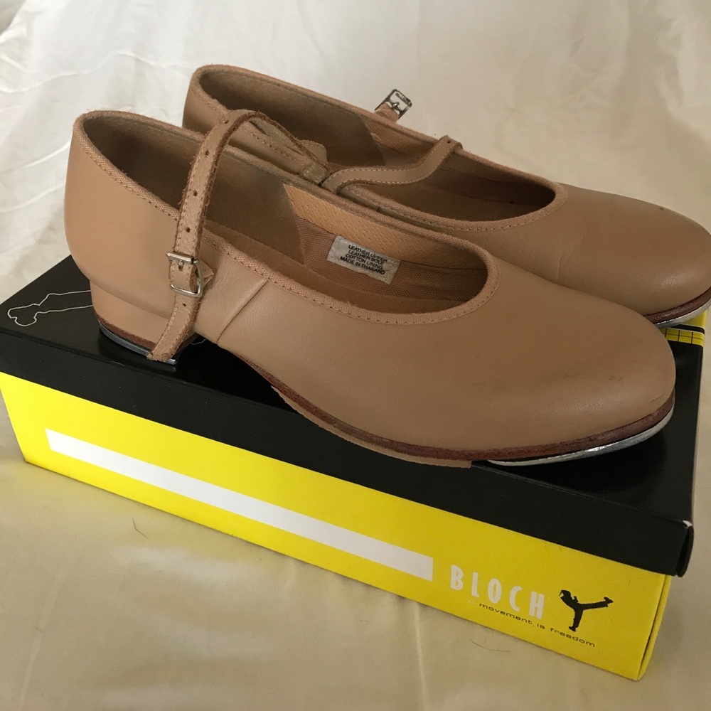 Nude Leather Tap Shoes