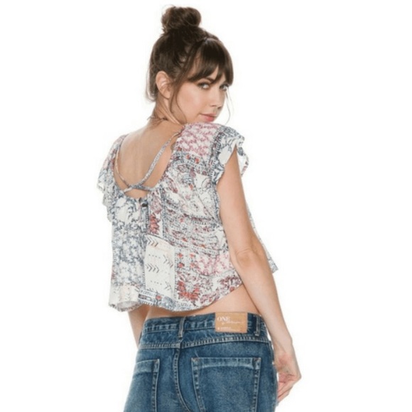 🆕Billabong Festival Moon Top Womens White - Picture 2 of 5