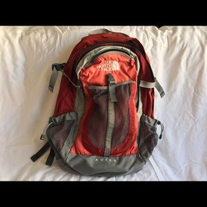 The North Face Amira backpack in red/coral