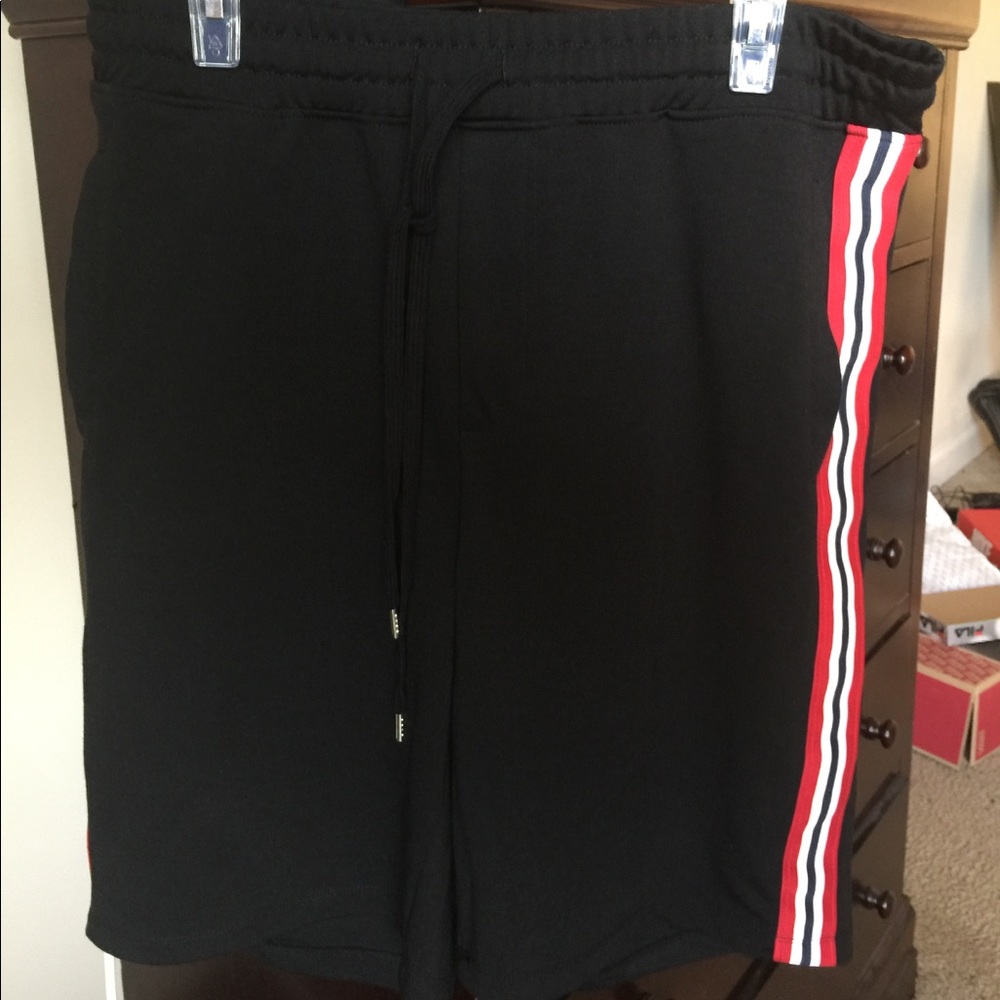 Red and White Striped Vintage Shorts