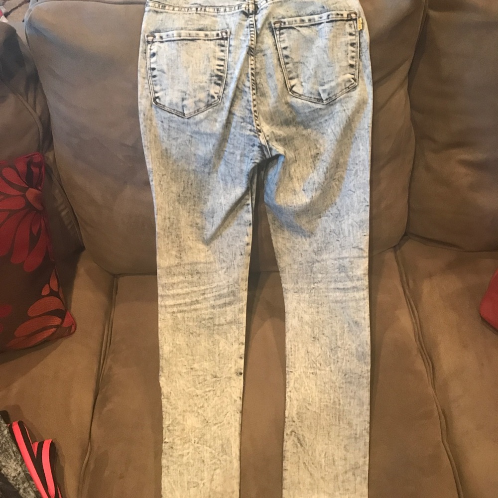 Acid Washed High Waisted Jeans