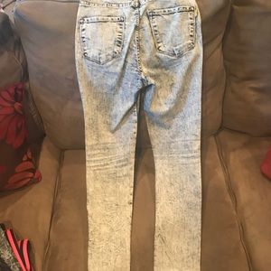 Acid Washed High Waisted Jeans