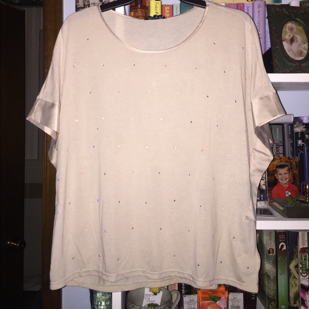 Tan Blouse.