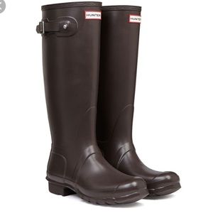 Dark Brown Hunter Boots