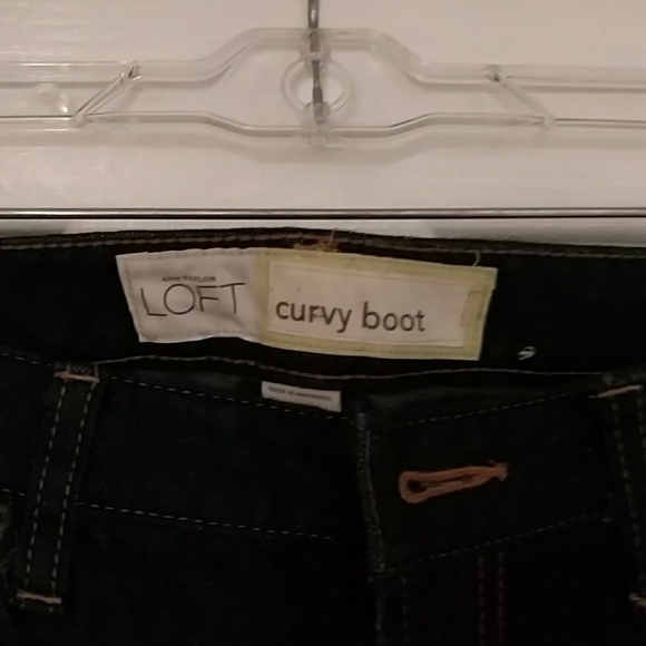 Ann Taylor Loft size 4 curvy boot blue jeans - Picture 2 of 4