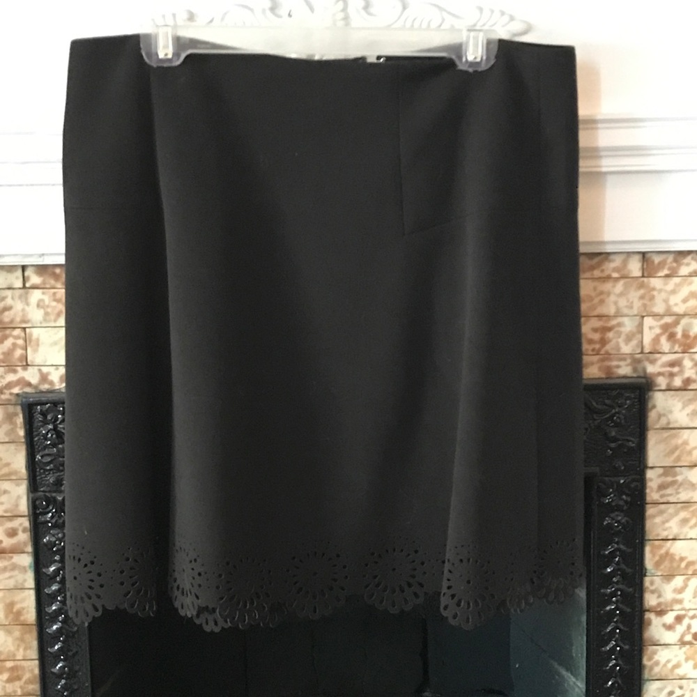 Loft Black Knee Length Skirt