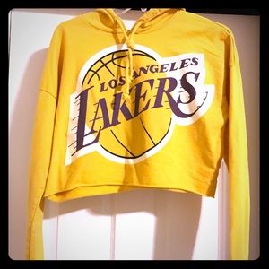 Lakers light weight Crop sweater