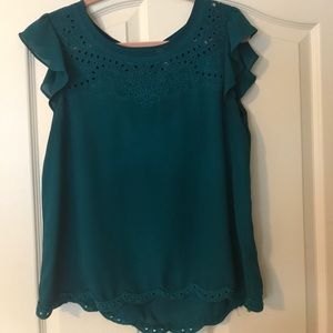 Teal Silky Top!