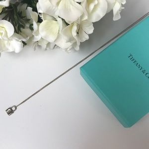 EXTENDED CHAIN Tiffany & Co Silver Padlock 20in