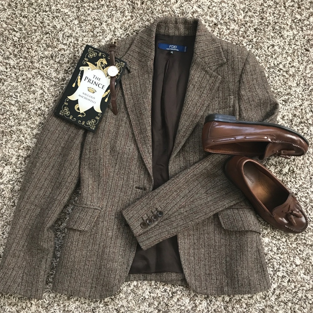 Vintage Italian tweed blazer