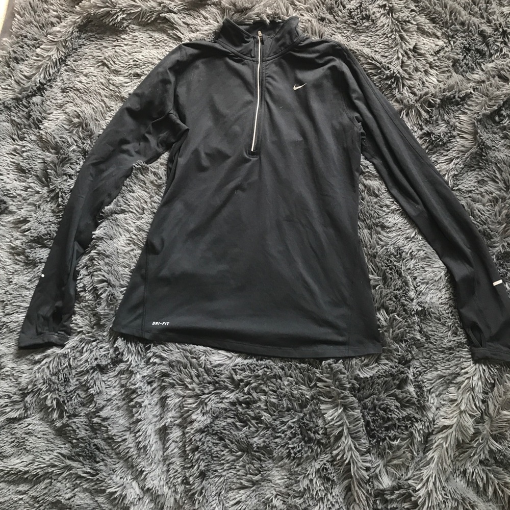 🚫Sold🚫 Nike dark grey dri-fit half zip