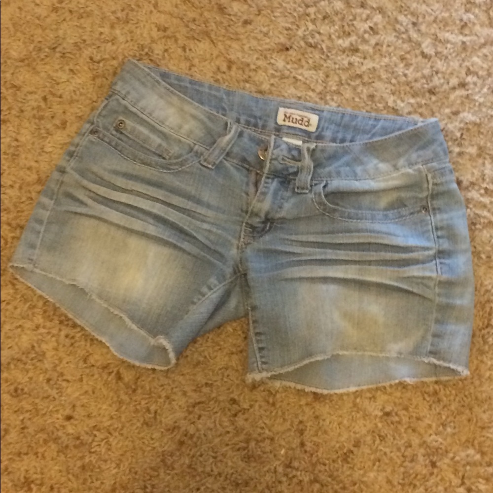 Light blue jean shorts!