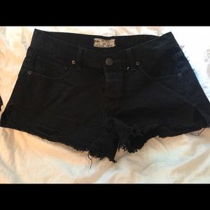 Free people black shorts size 26