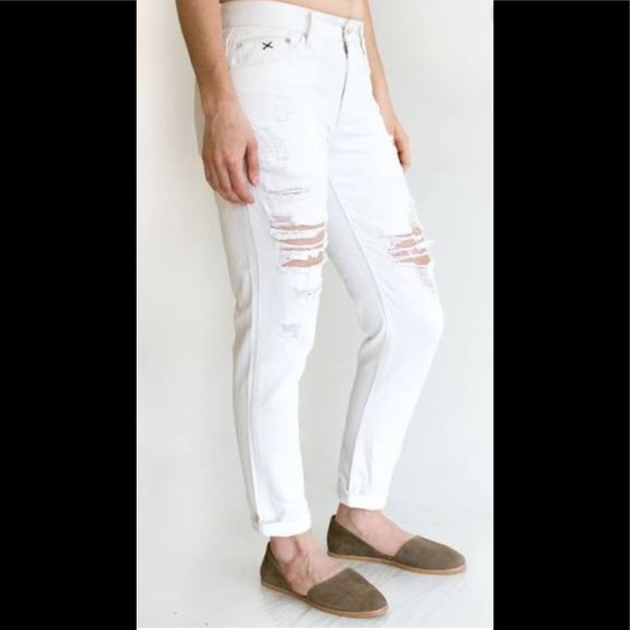 NWT RES Denim Romeo distresss Boyfriend Jeans 26 - Picture 2 of 6