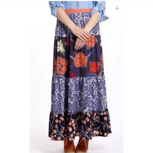 Anthropologie Vanessa Virginia Maxi Skirt Sz 0