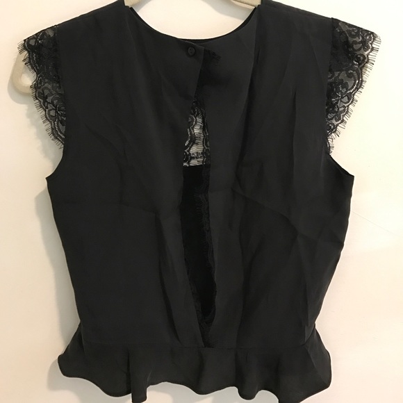 Zara lace black top - Picture 3 of 5