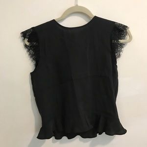 Zara lace black top