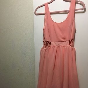 Pink sleeveless dress