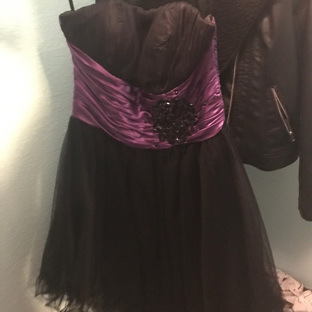 Black & purple dress