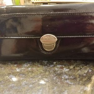 Black patent leather brand new Kenneth Cole wallet